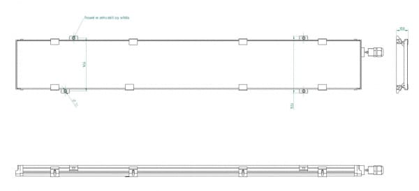 Plošná svítidla Zářivkové svítidlo S020