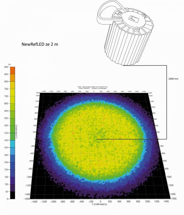 Bodová svítidla 24V Svítidlo NewRefLED s kloubovým ramenem